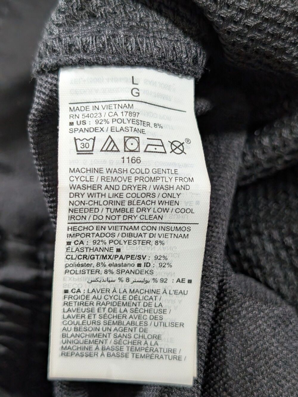 Old Navy Stretch Tech Pants L Black Cargo Quick Dry Activewear Go H2O - Picture 9 of 13